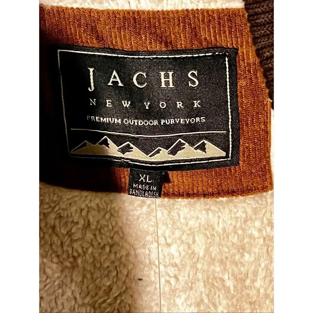 NWT JACHS New York Men's Aztec Sherpa-Lined Shirt Jacket Size XL